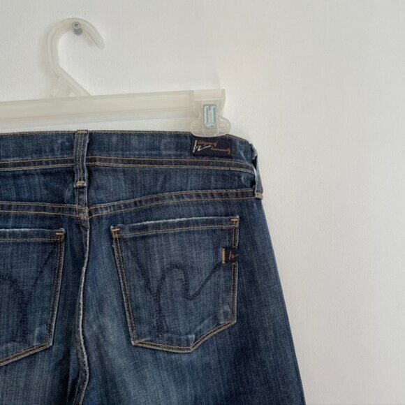 CITIZENS OF HUMANITY COH Ingrid Stretch #002 Low Waist Flare Jean Dark Wash 24 - Picture 15 of 16